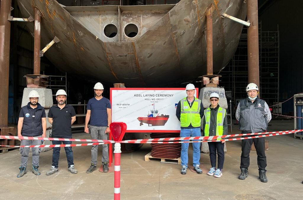 Keel Laying Ceremony for Ireland’s Main Port Was Held at Eregli Shipyard